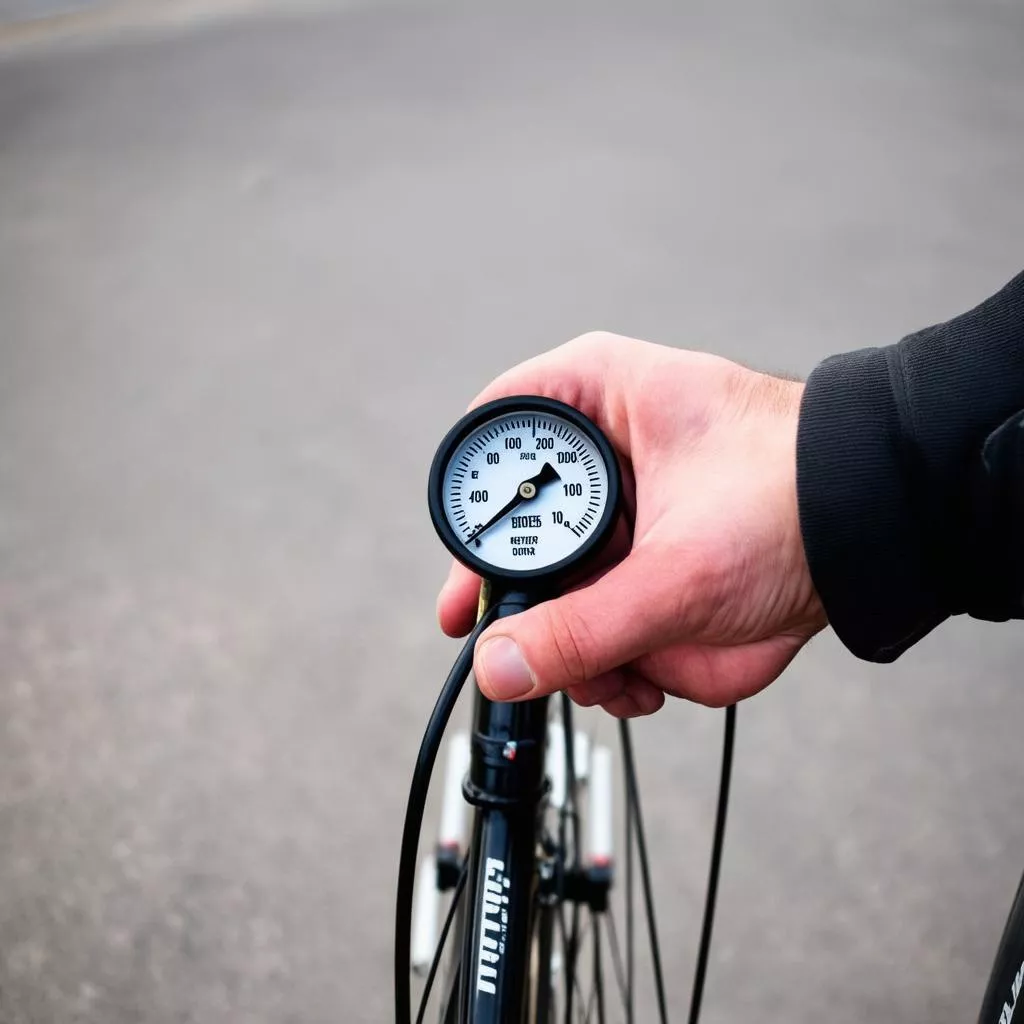 Đồng hồ đo áp suất lốp xe đạp