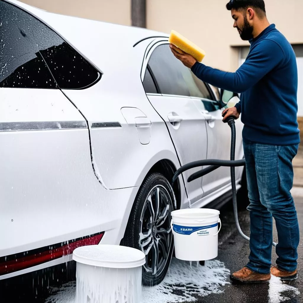 Car exterior cleaning solution