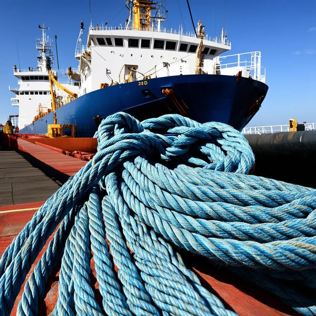 Heavy-duty ship mooring lines