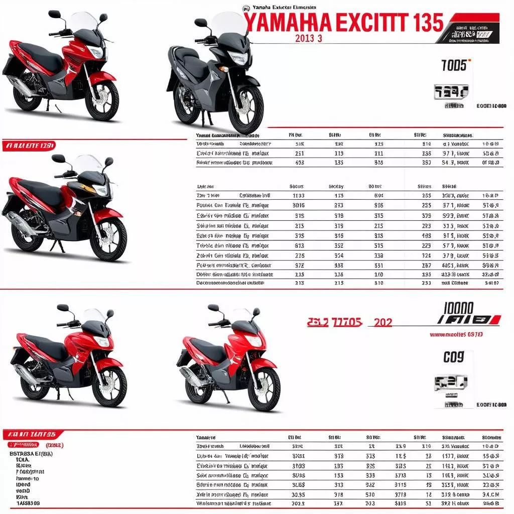 Giá xe Exciter 135 đời 2012