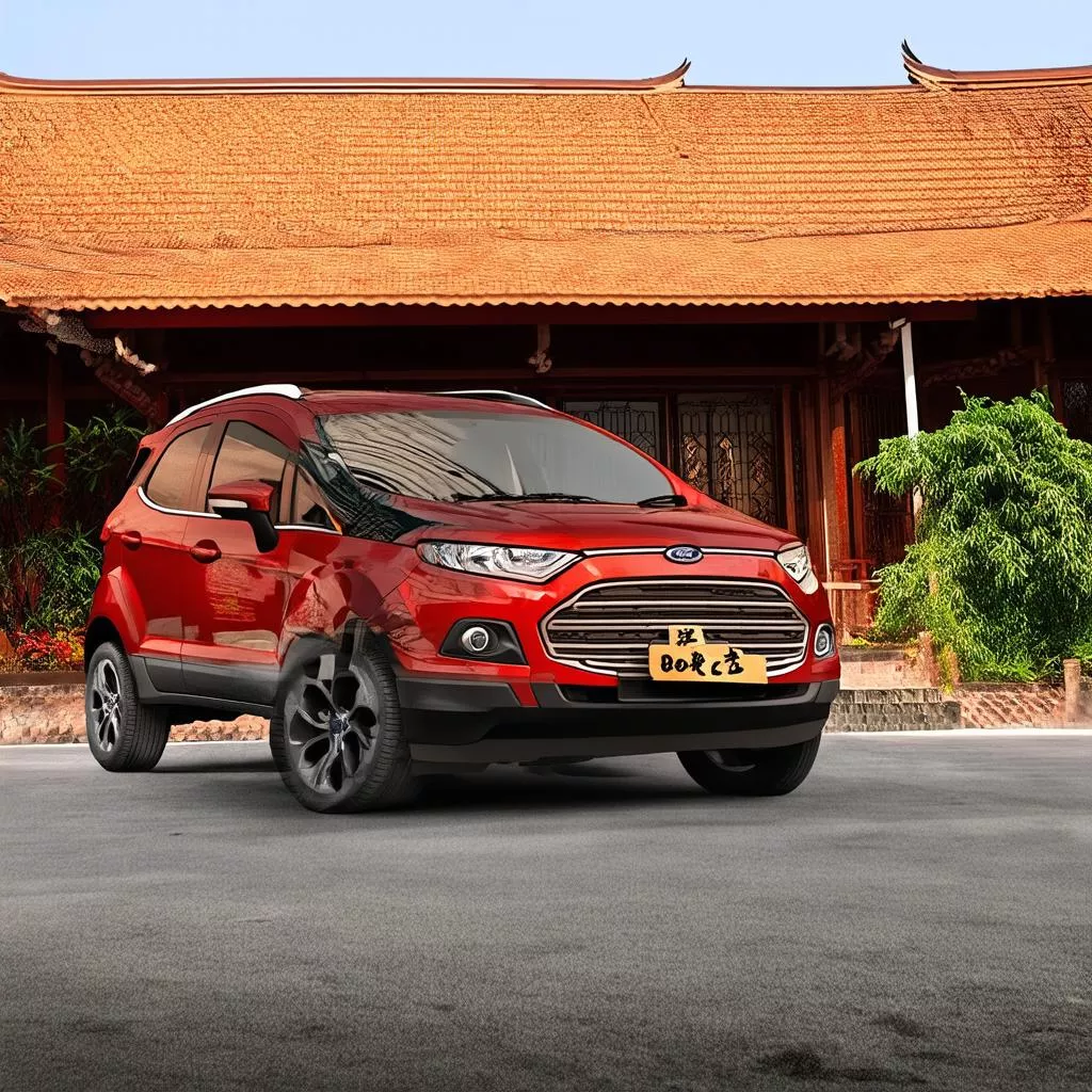 Ford EcoSport màu đỏ