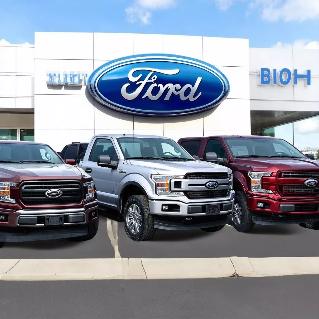 Ford F-150 at dealership