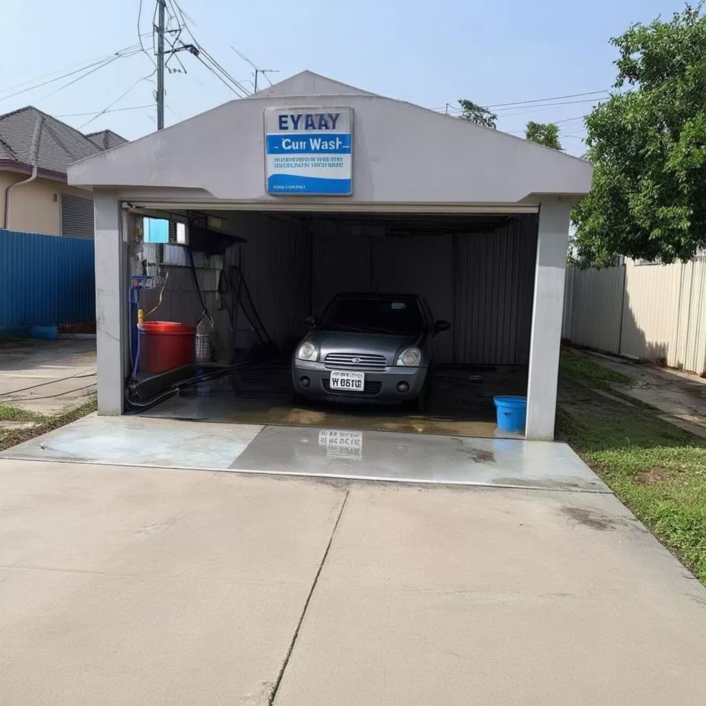 Gara Rửa Xe Nhỏ Gọn