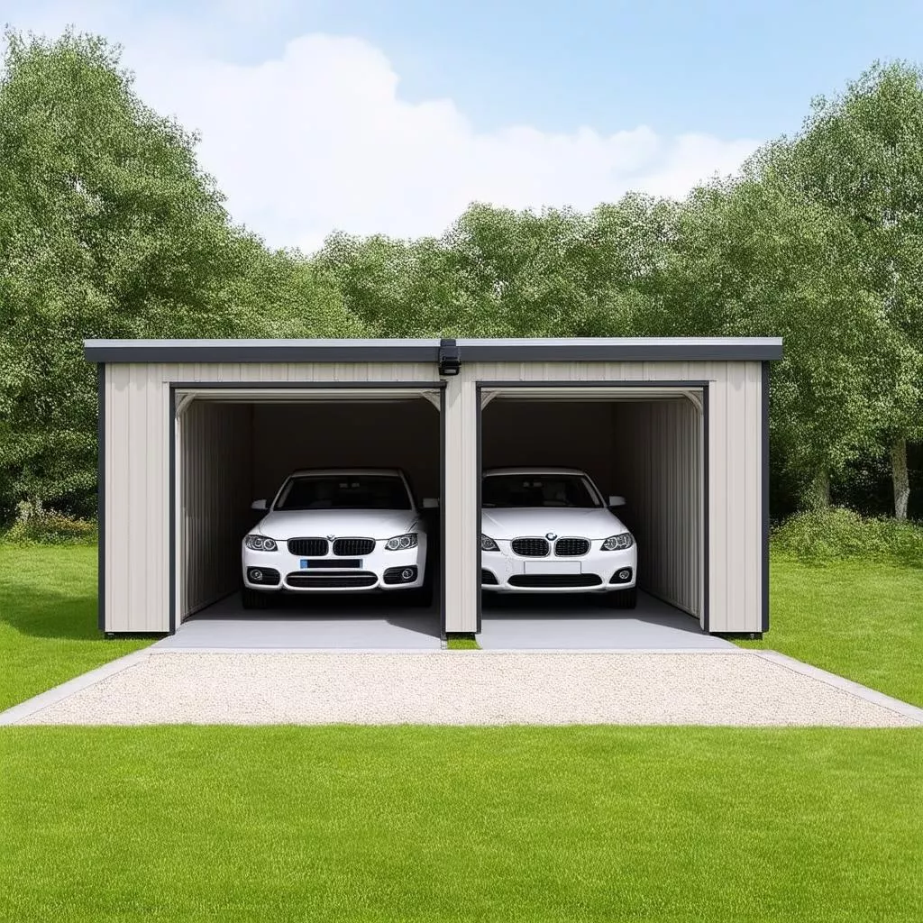 Kích thước Gara 2 Ô tô: Bí mật cho một không gian tiện nghi