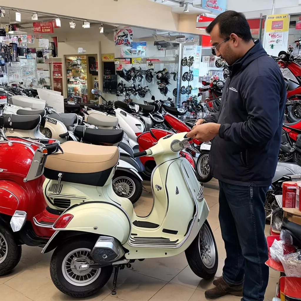 Bình điện xe Vespa chính hãng giá bao nhiêu