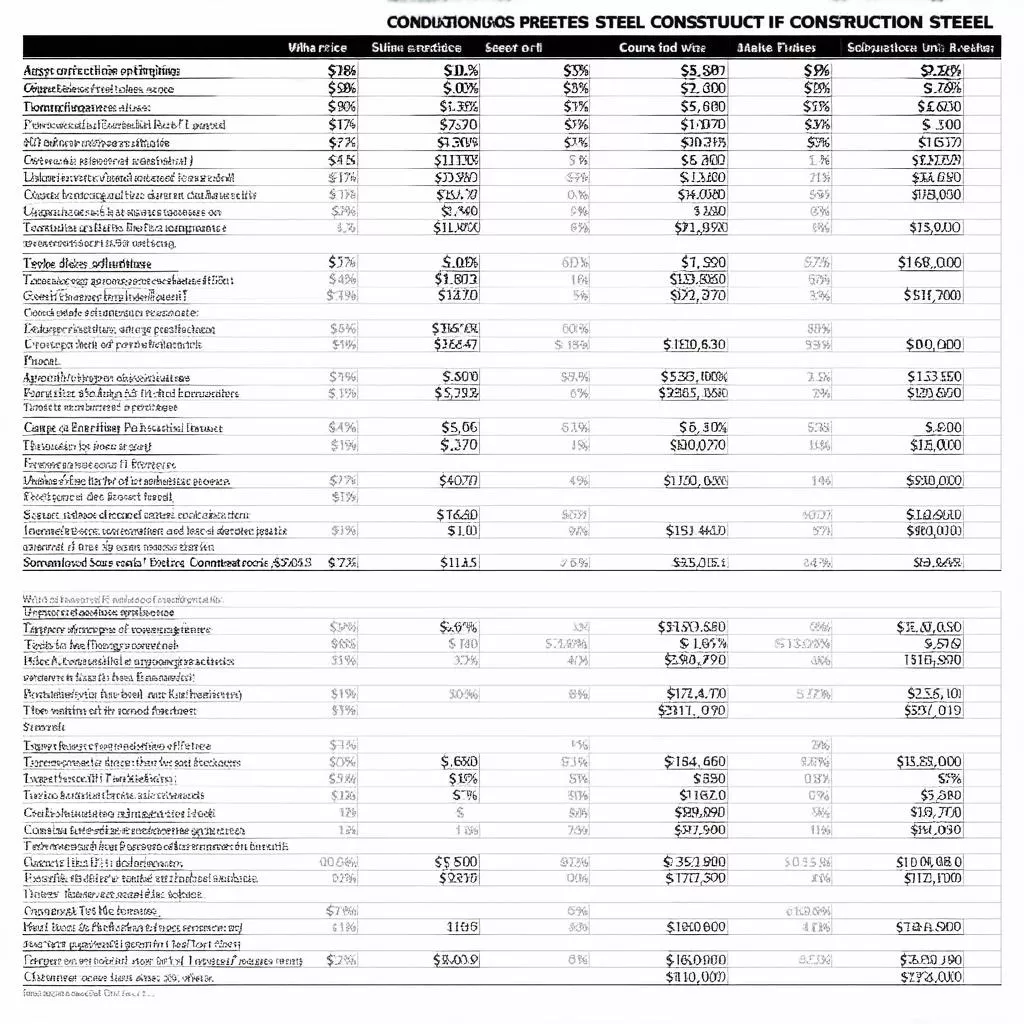Bảng giá thép xây dựng