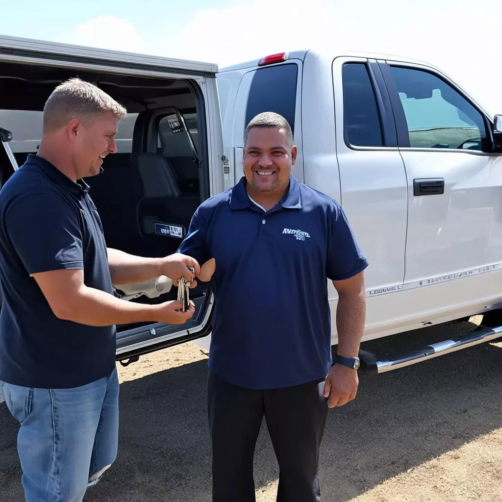 Giao Xe Tải Cho Khách Hàng