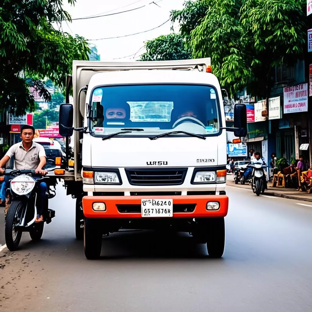 Truck handover in Hanoi