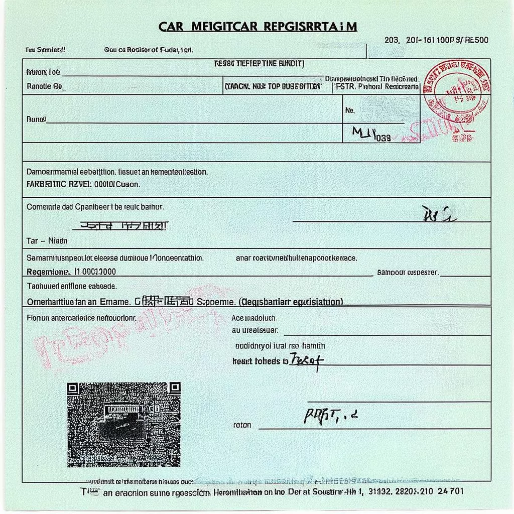 गाड़ी का रजिस्ट्रेशन प्रमाण पत्र