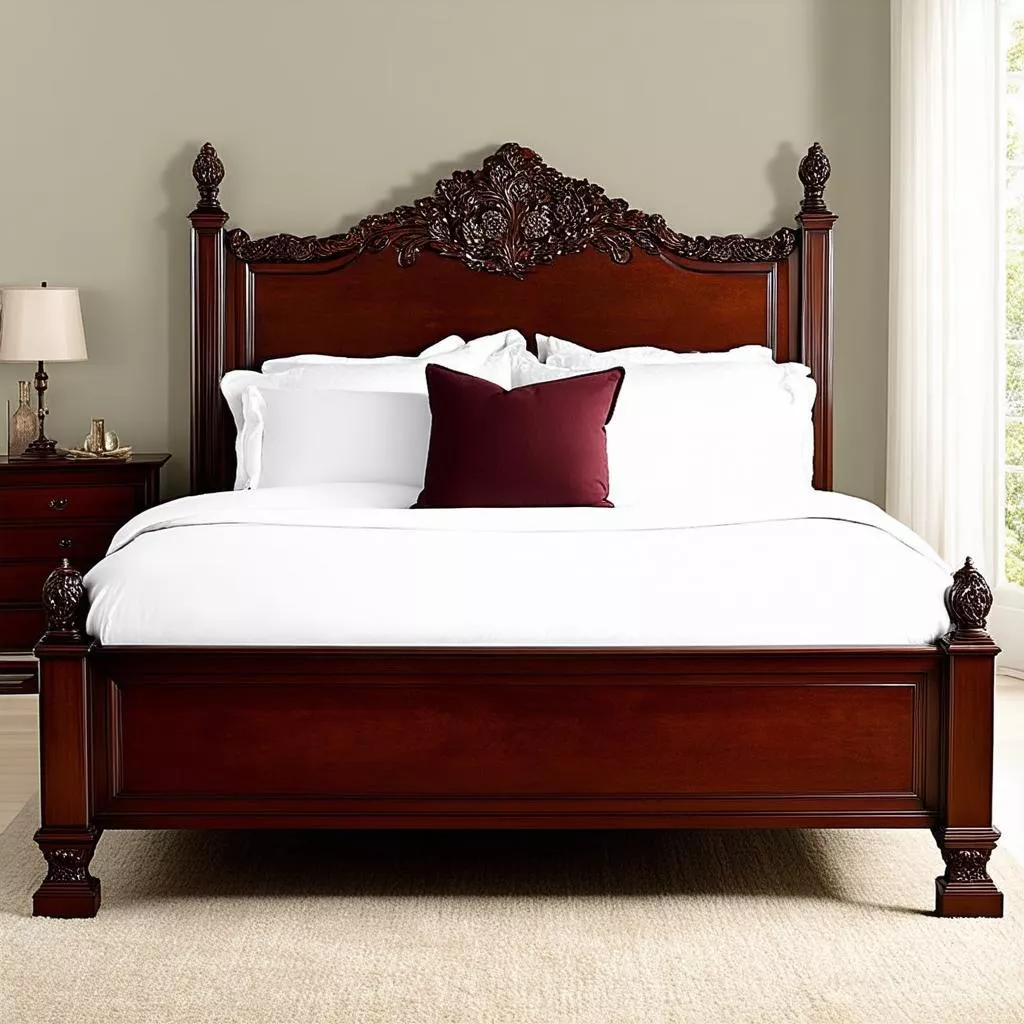 Classic Căm Xe Wood Bed