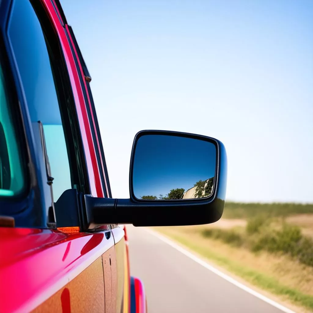 Gương chiếu hậu ô tô tải bị rung lắc