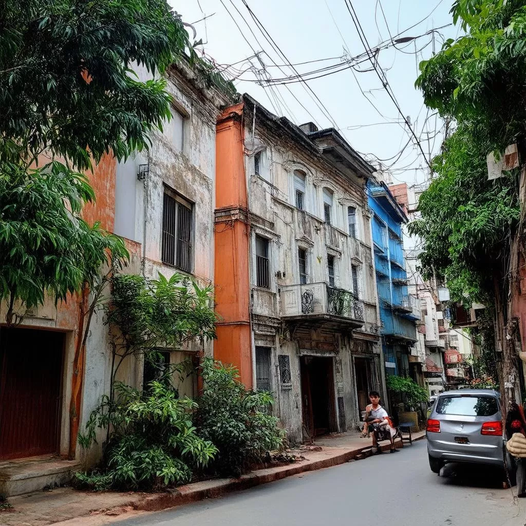 Old houses in Hem 994 Huỳnh Tấn Phát Quận 7