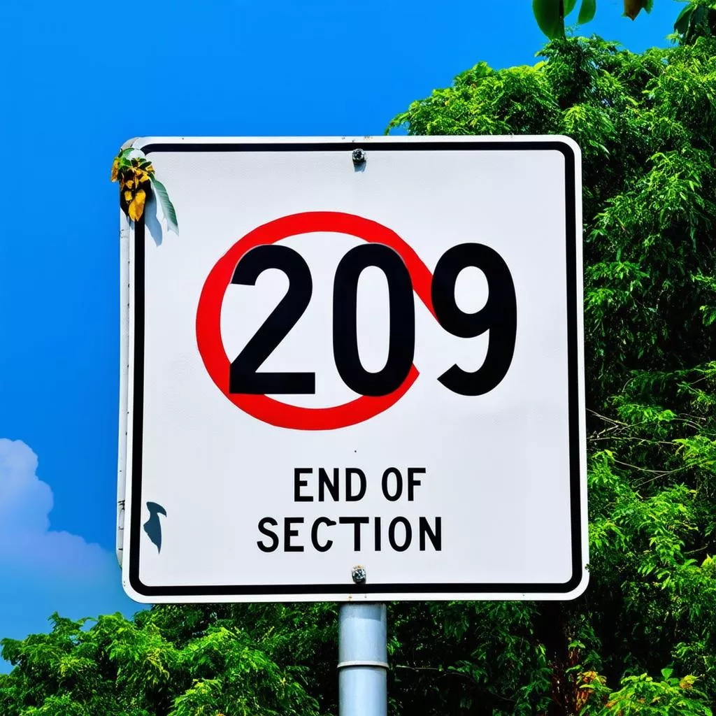 Biển Báo Số 209: Lời Nhắc Nhở Nhẹ Nhàng Trên Mọi Nẻo Đường