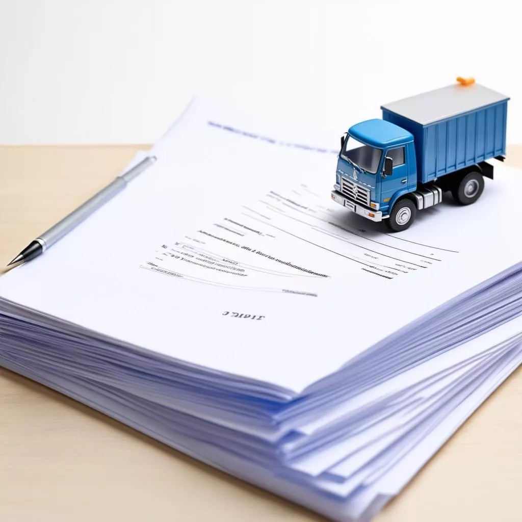 Truck loan application documents