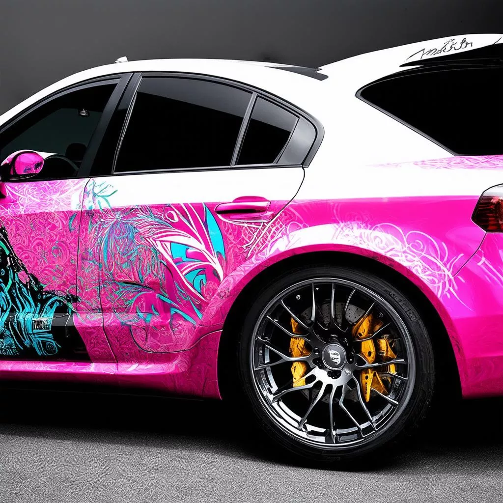 Hoa văn xe độ độc đáo