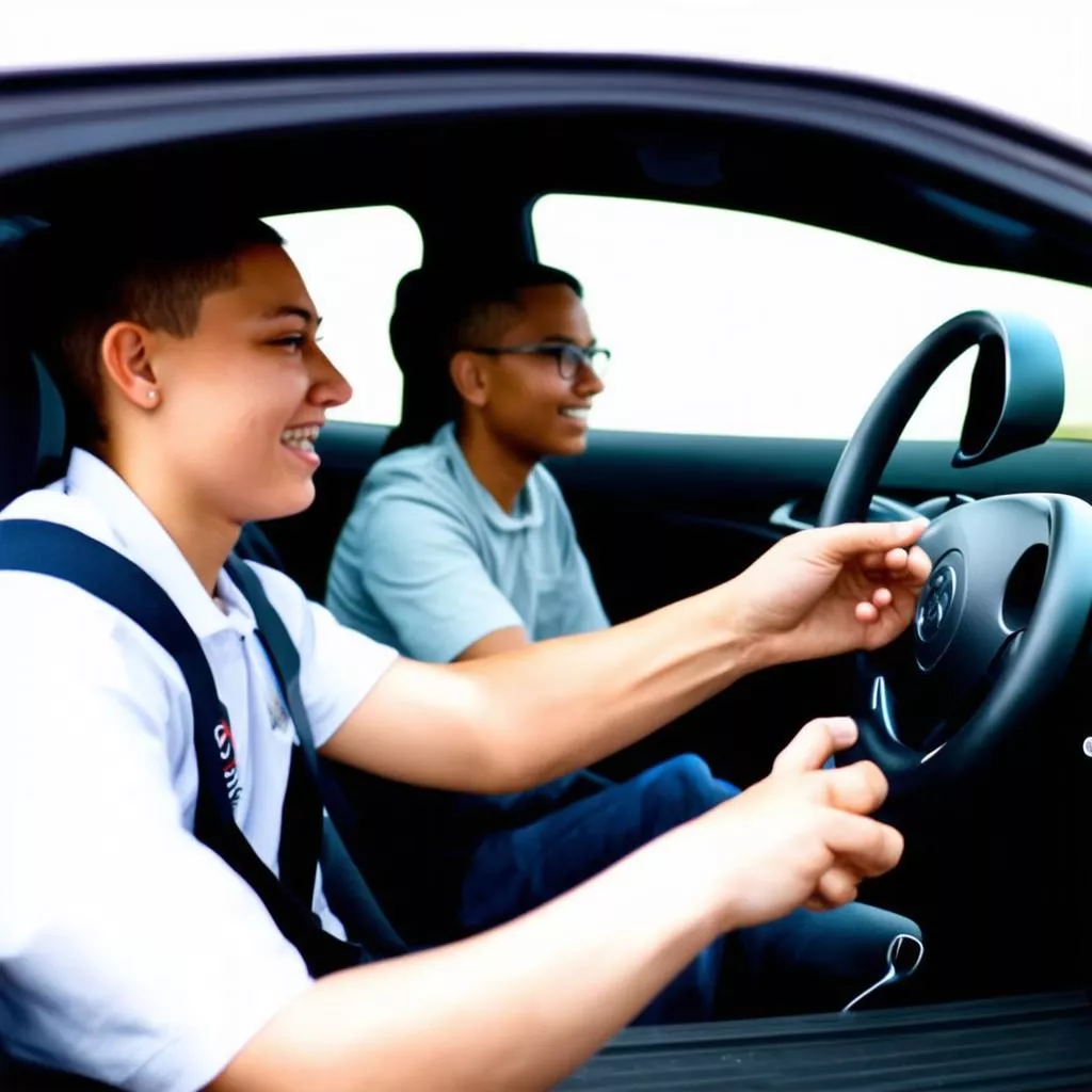 Học nghề lái xe ô tô: Bắt đầu hành trình vạn dặm từ những vòng xoay vô lăng