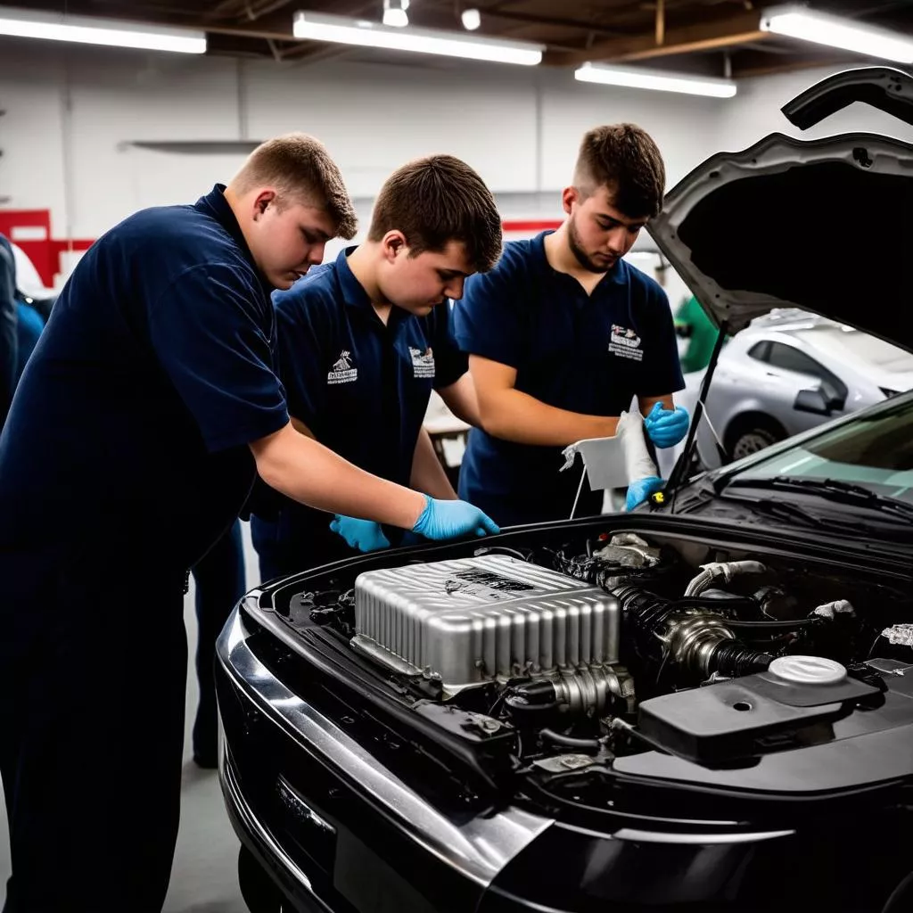 Akademi Otomotif di Malam Hari