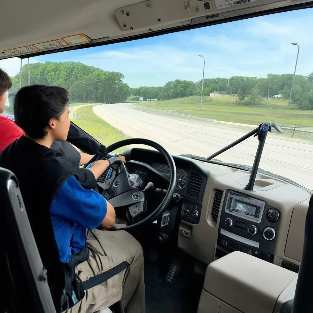 Học Viên Tập Lái Xe Tải