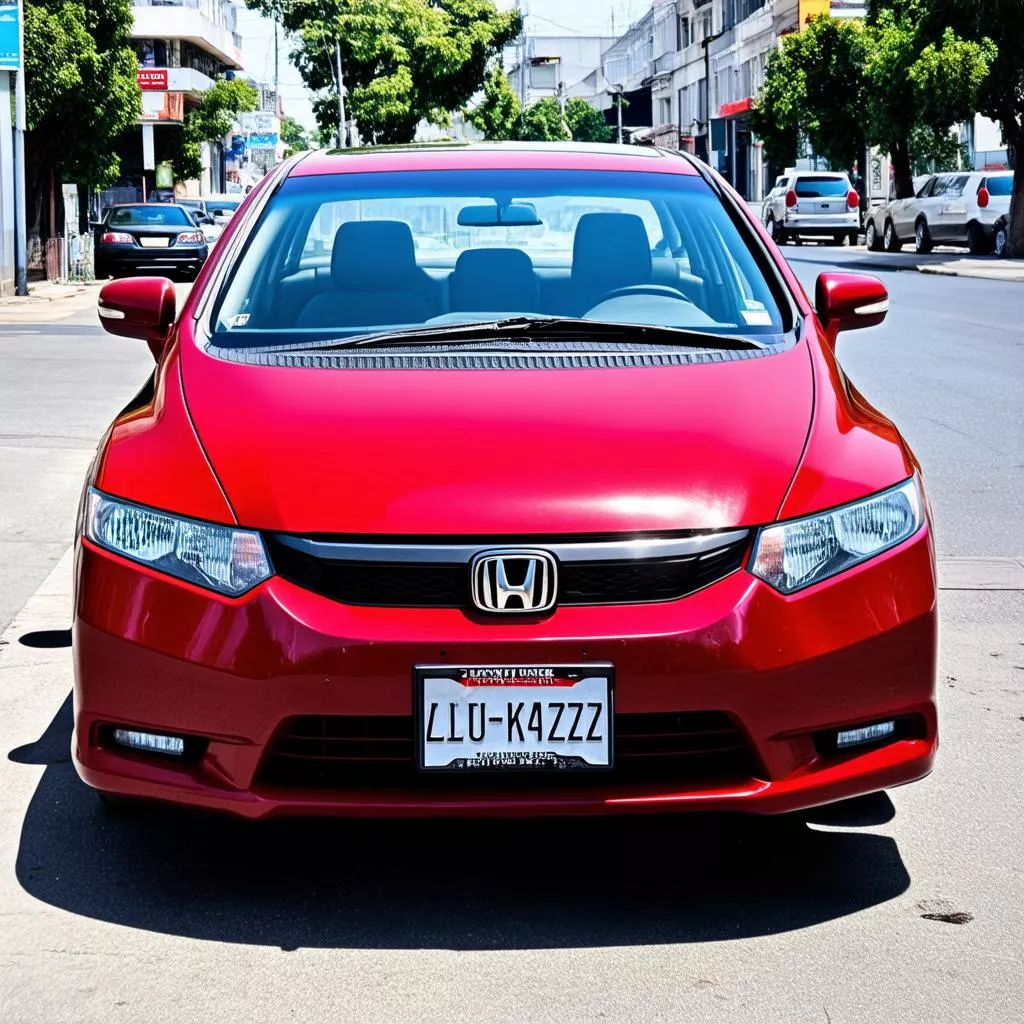 Honda Civic with License Plate 83369: Lucky Numbers?