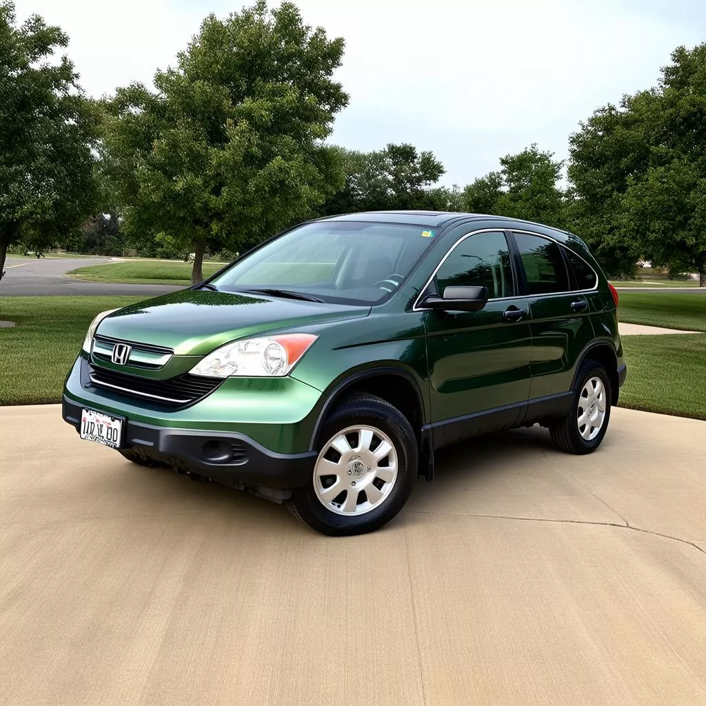 Honda CRV 2010 màu xanh lá cây