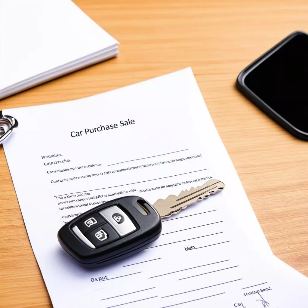 Hợp đồng mua bán xe
