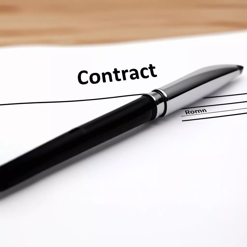 Hợp đồng mua bán xe ô tô