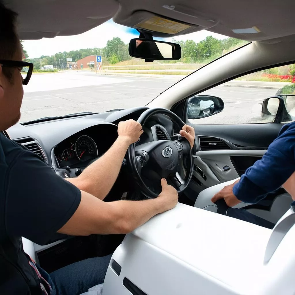 Hướng dẫn quay đầu xe ô tô