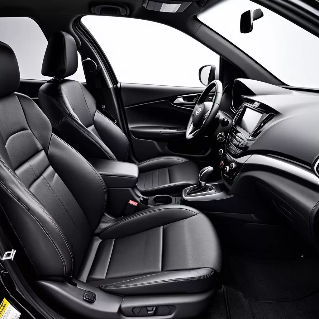 Interior of the Hyundai Accent