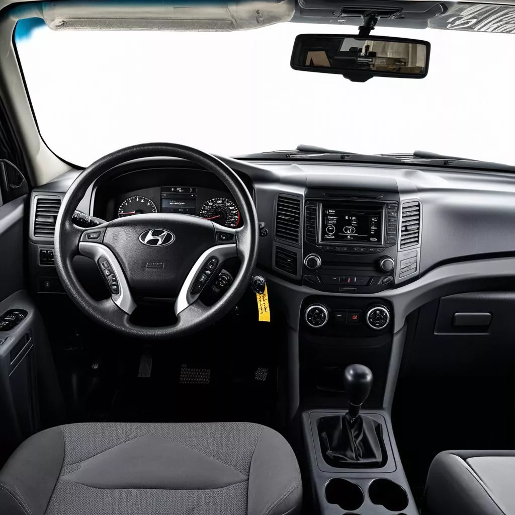 Nội thất xe tải Hyundai IZ49