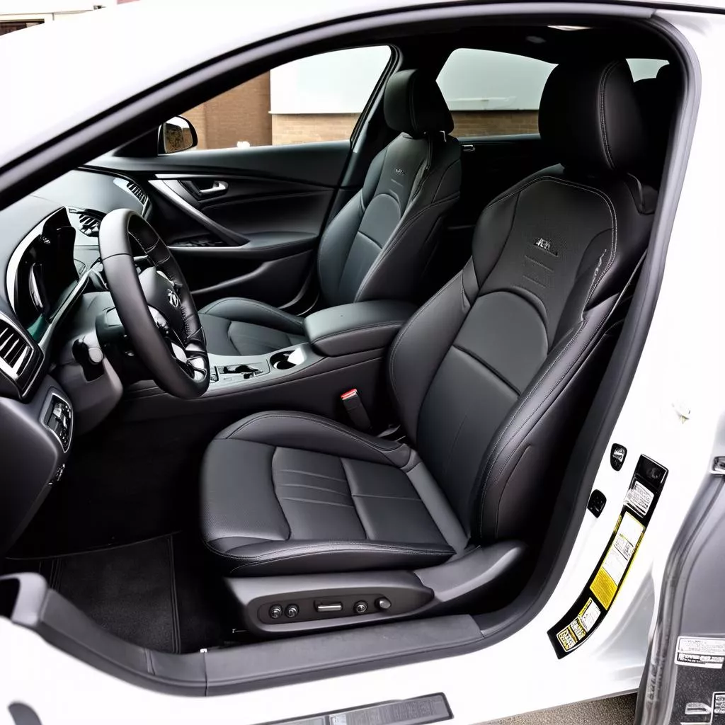 Luxurious interior of the 2023 Hyundai Sonata