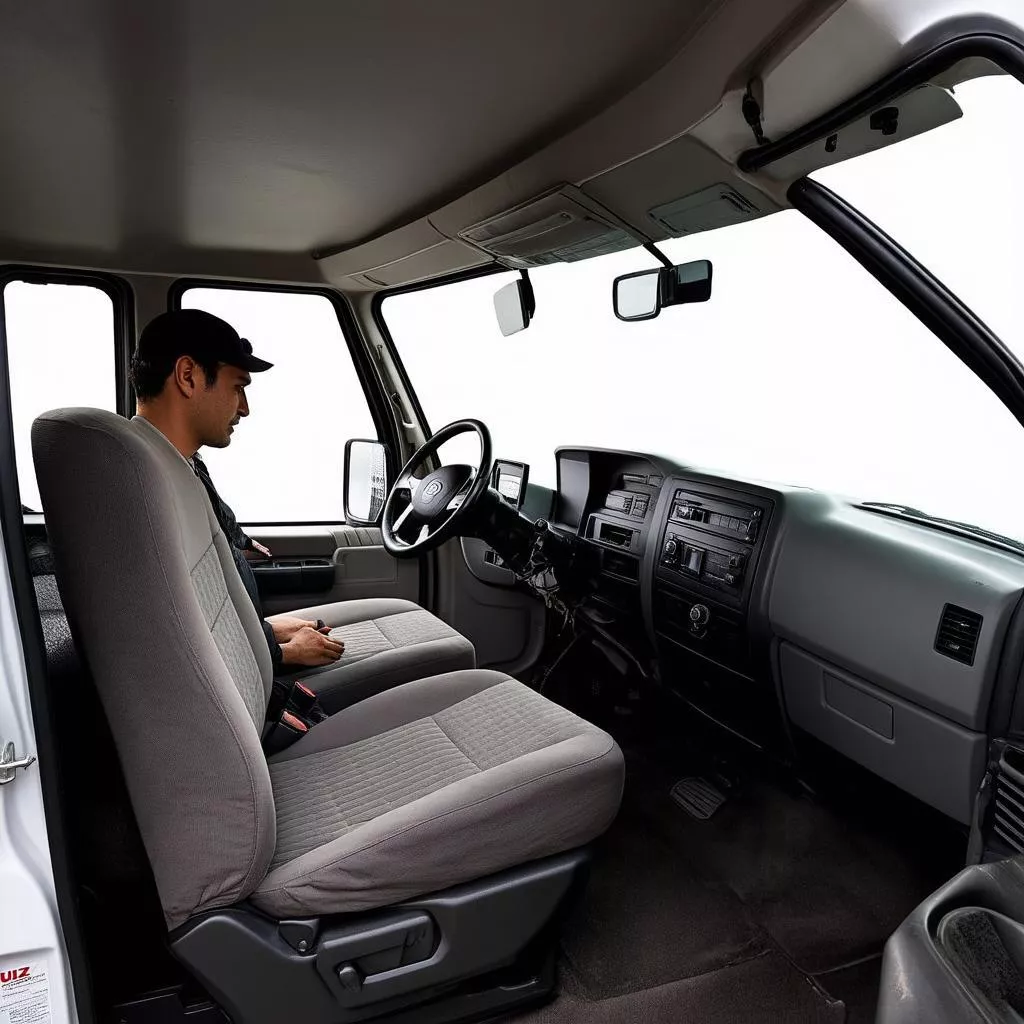 Cabin xe tải Isuzu 3.49 tấn rộng rãi