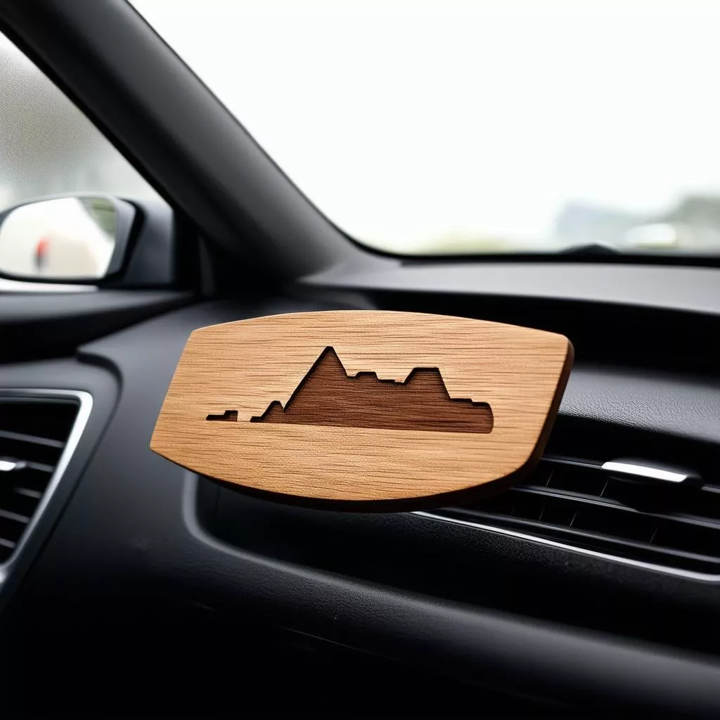 Fragrant wooden car hanging ornament