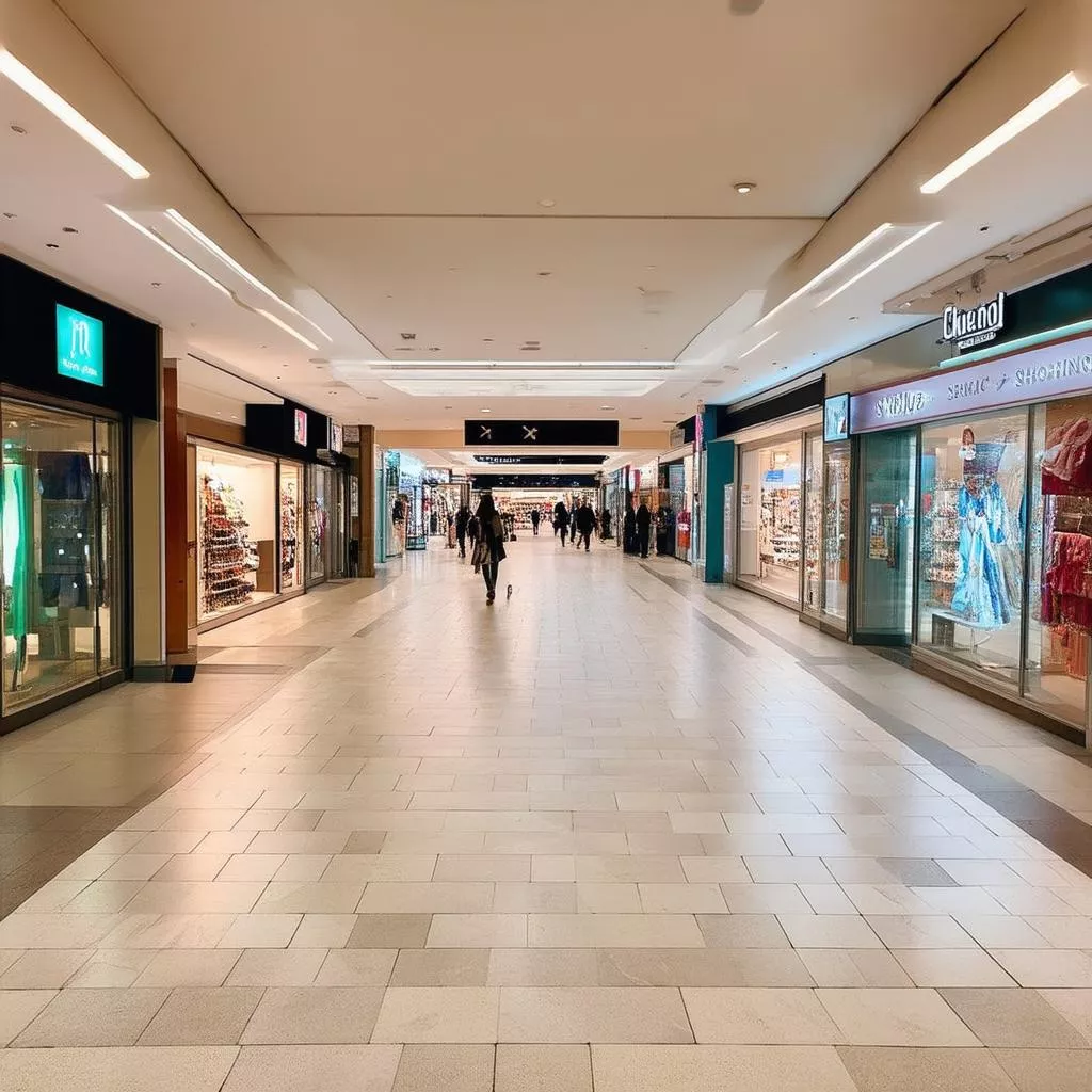 Không gian mua sắm hiện đại