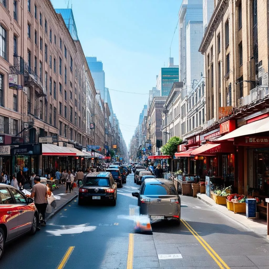 khu vực sầm uất