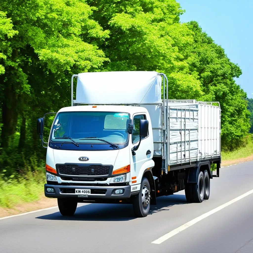 Kia K3000S 1.4 Ton Truck Transporting Goods