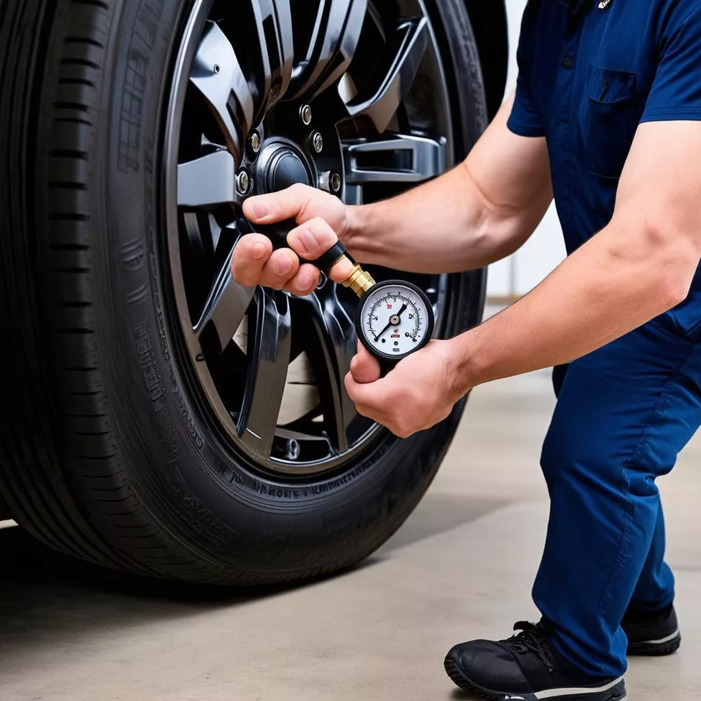 Bơm Lốp Xe Ô Tô Bao Nhiêu Là Đủ? Bí Mật Cho "Bàn Chân" Vững Chãi