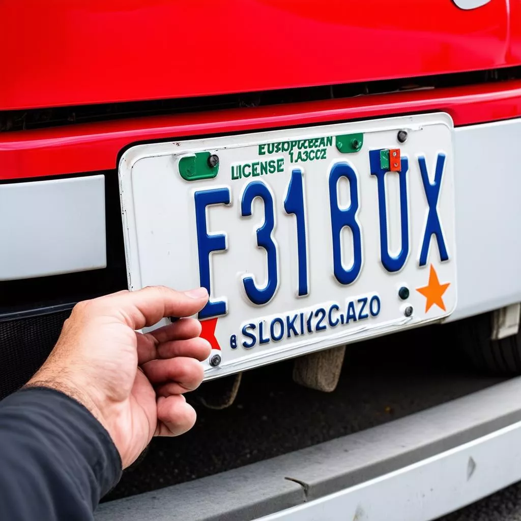 Kiểm tra biển số sau khi lắp đặt