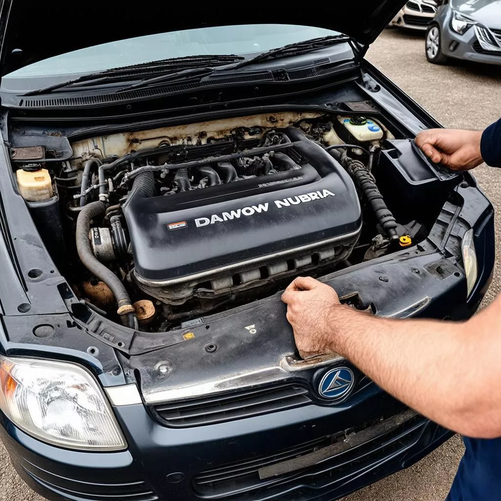 Kiểm tra động cơ xe Nubira 2002