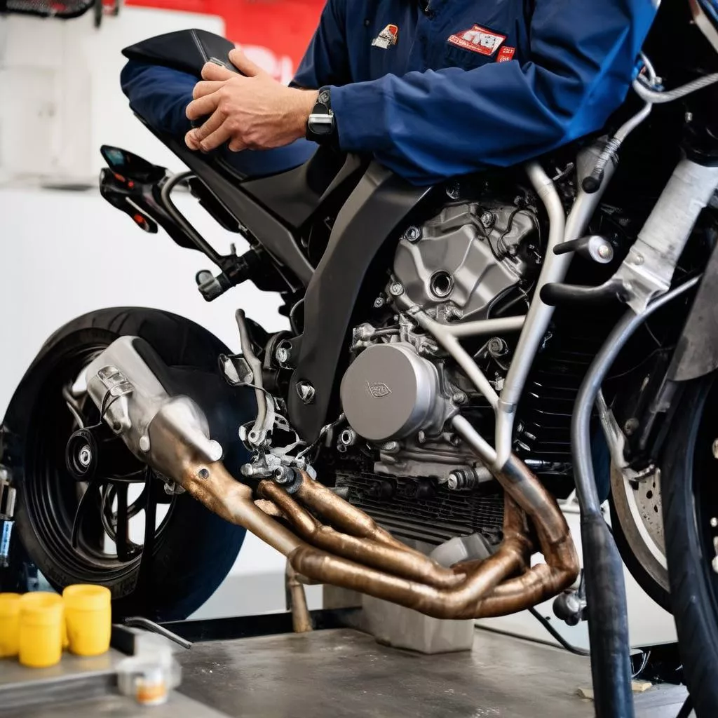 kiểm tra động cơ xe máy