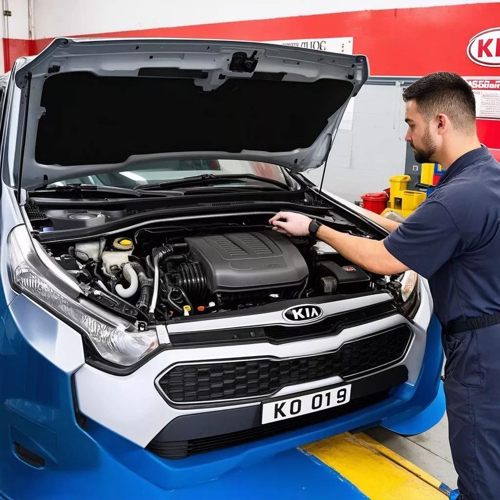 Kiểm tra động cơ xe morning van