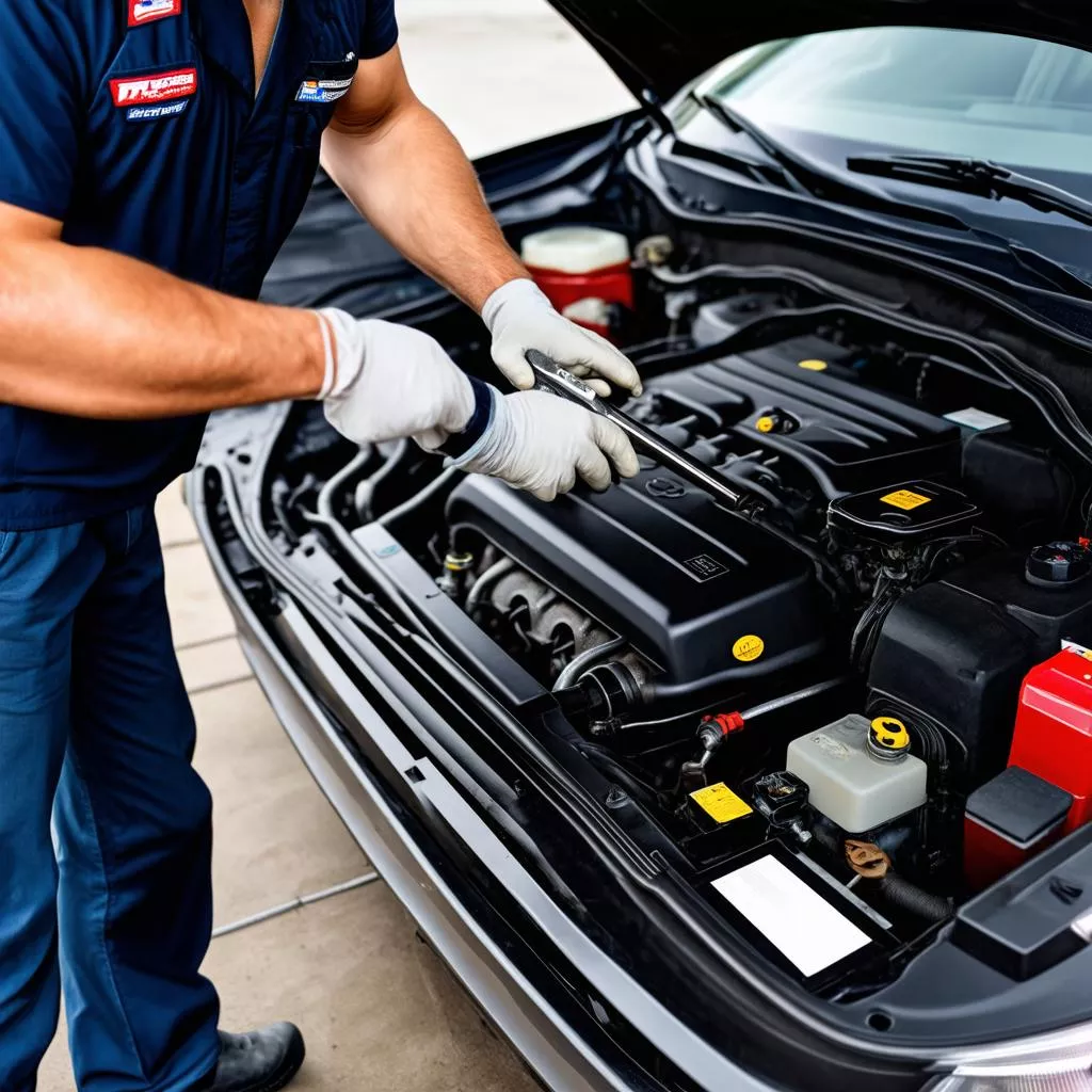 Kiểm tra động cơ xe Spark Van cũ