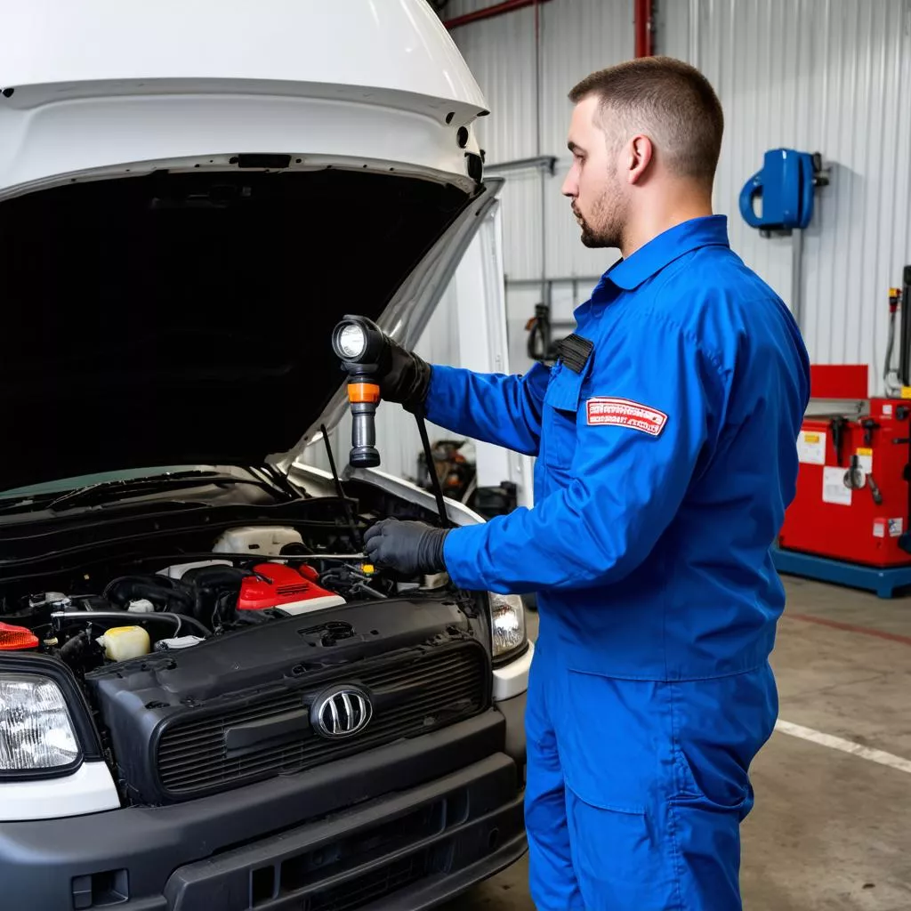 Kiểm Tra Động Cơ Xe Tải