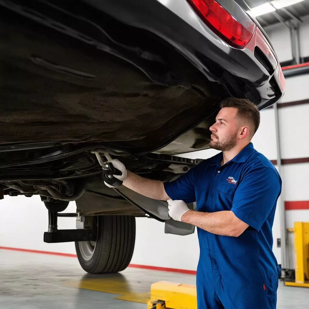 Kiểm tra gầm ô tô