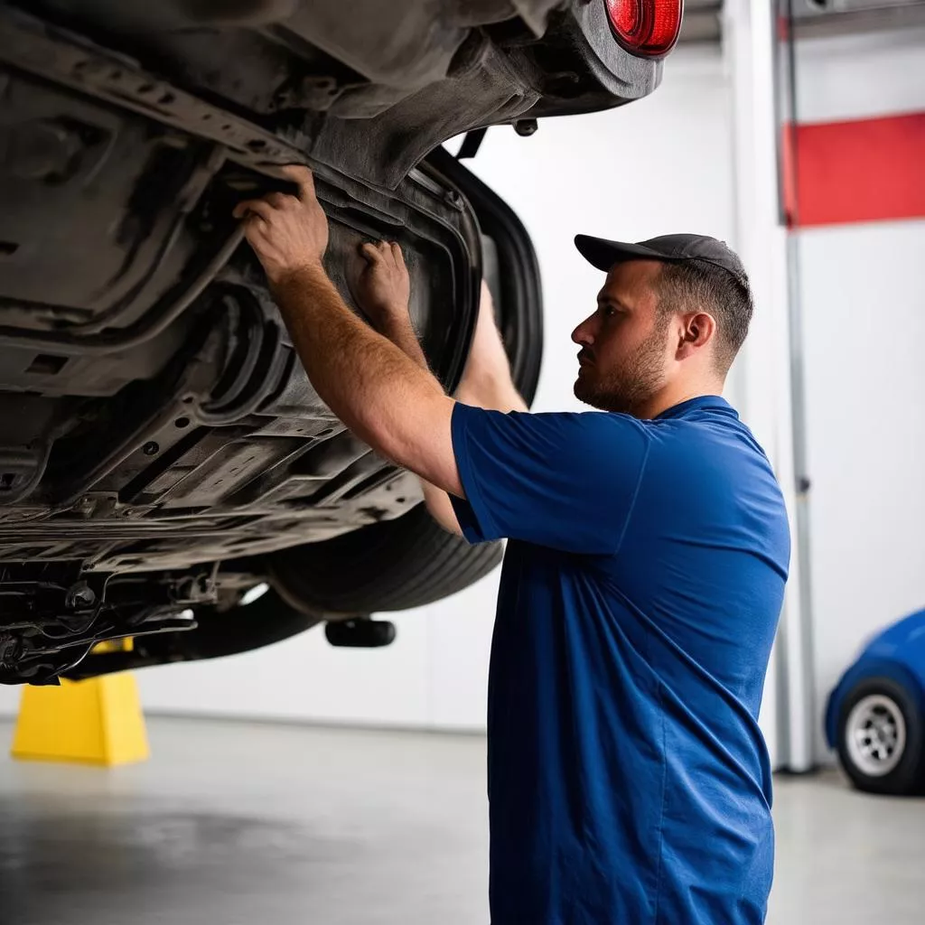 Kiểm tra gầm xe ô tô