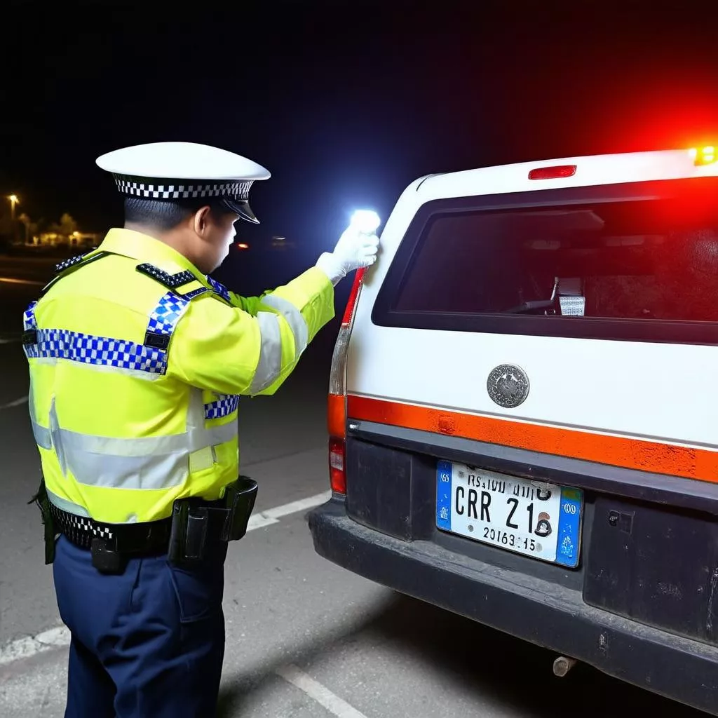 Kiểm tra phù hiệu xe tải