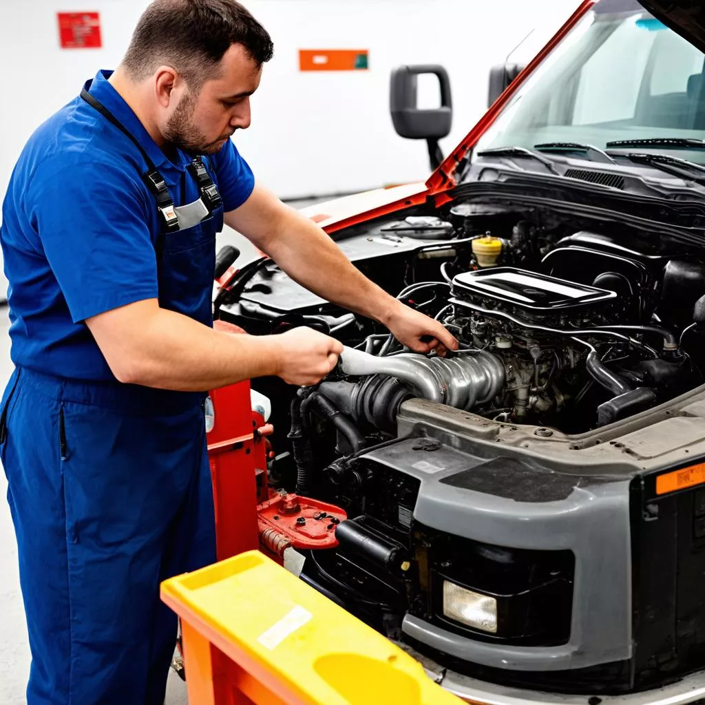 Truck valve inspection