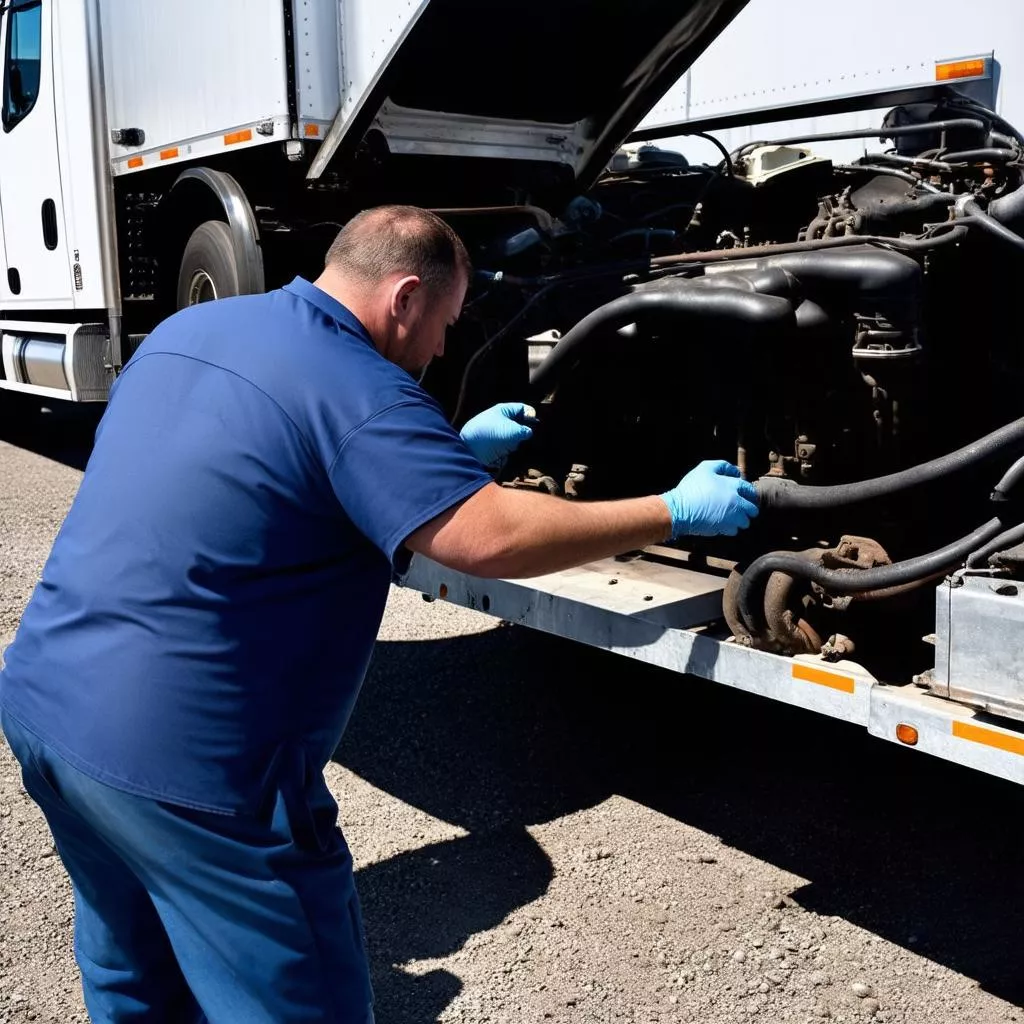 Kiểm tra xe đầu kéo cũ