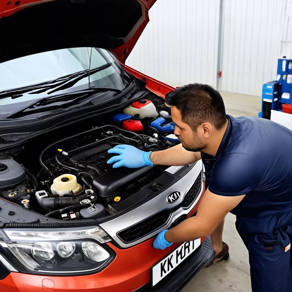 kiểm tra xe kia morning van cũ