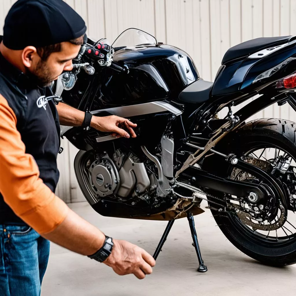 Inspecting a motorcycle before purchase