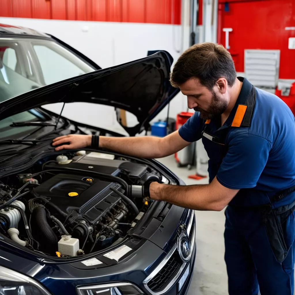 중고차 정비 점검